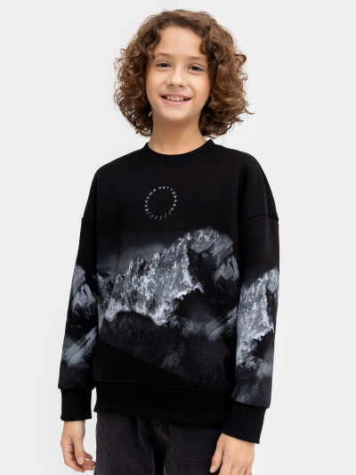 Джемпер Mark Formelle 123437/22/23865П-7П черный_печать_4_сл_на_пол_4сл_на_ЛВ_ПР_рук - фото 86