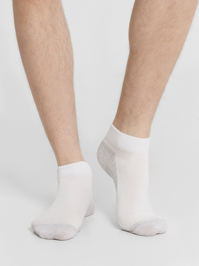 Носки Mark Formelle 131K-3050/25131K белый_св.серый_меланж_рис.3050 - фото 10