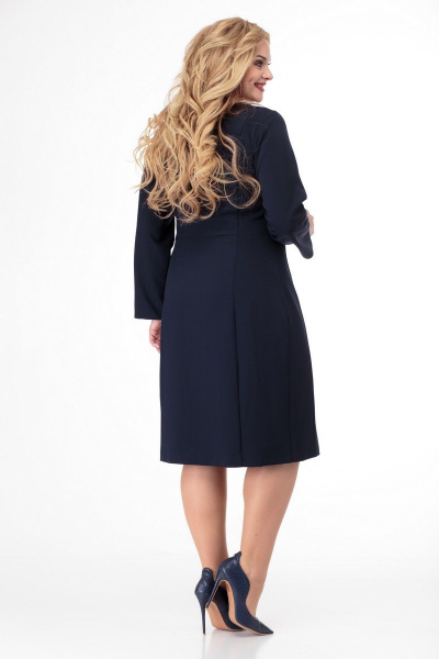 Платье Anelli 891 темно-синий - фото 6