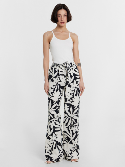 Брюки Mark Formelle 182511/24-32453П-9 цветы_на_молочном - фото 16