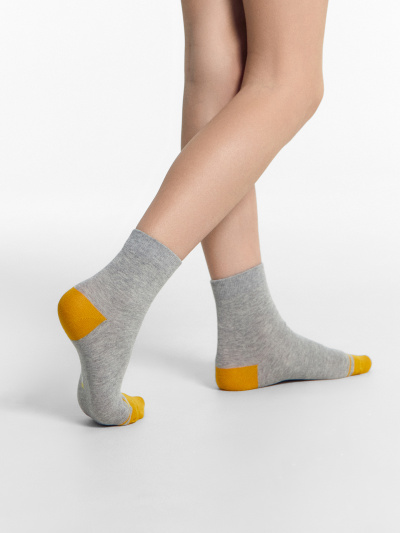 Носки Mark Formelle 400K-654/B4-21400K-1 серый_меланж_горчичный_рис.654 - фото 19