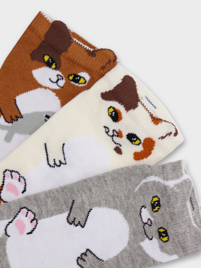 Носки Mark Formelle 406A-3182/B4-253406A кэмел_молочный_сер.меланж_рис.3182 - фото 10