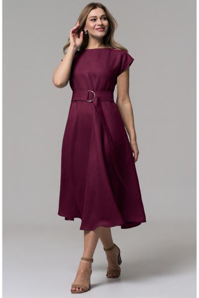 Платье AltaModa 1010-4 бордовый - фото 2