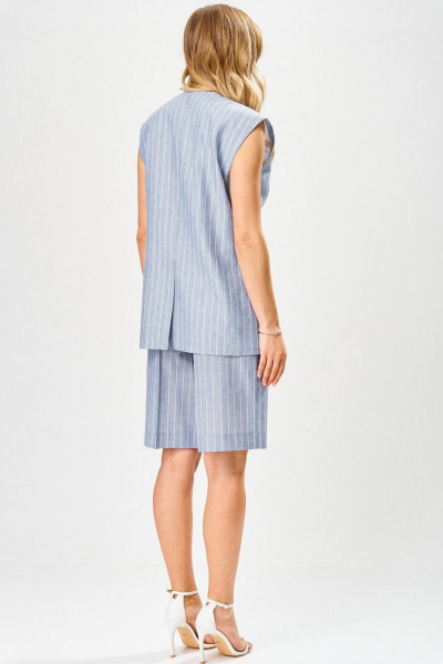 Жилет, шорты Laikony L-103 голубой - фото 4