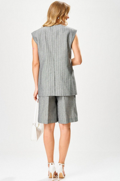 Жилет, шорты Laikony L-103 графит - фото 3