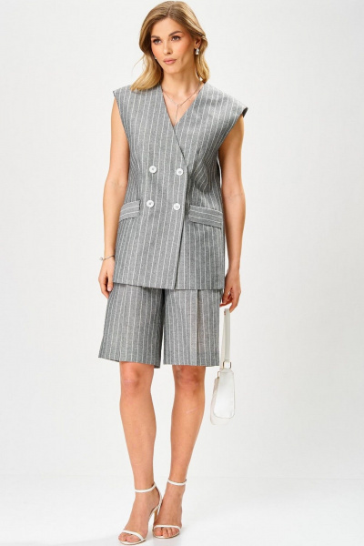 Жилет, шорты Laikony L-103 графит - фото 1