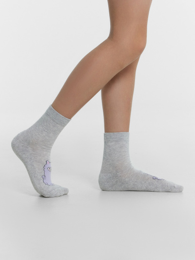 Носки Mark Formelle 504K-2918/B3-24504K св.серый_меланж_рис.2918 - фото 21