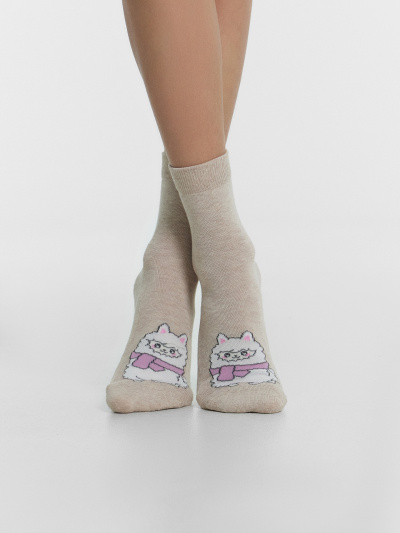 Носки Mark Formelle 504K-2919/B4-24504K бежевый_меланж_рис.2919 - фото 22