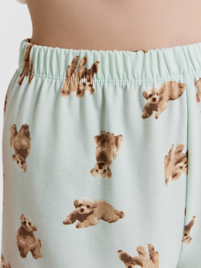 Футболка, шорты Mark Formelle 592535/24-33466ПП-16 св.молочный_собачки_на_св.мяте_3_сл_на_пол - фото 92