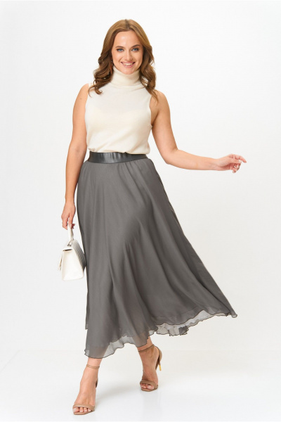Юбка Anna Majewska А334 серо-каменный - фото 3