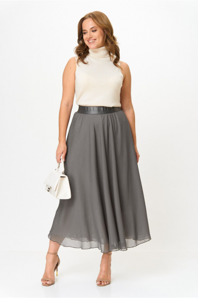 Юбка Anna Majewska А334 серо-каменный - фото 2