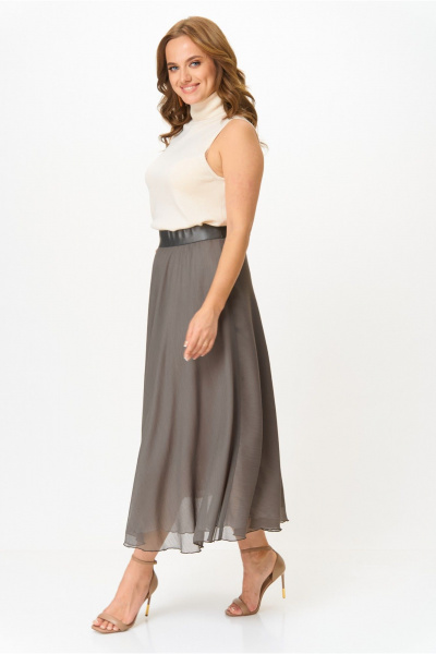 Юбка Anna Majewska А334 серо-коричневый - фото 5