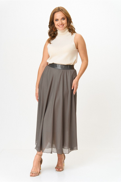 Юбка Anna Majewska А334 серо-коричневый - фото 1