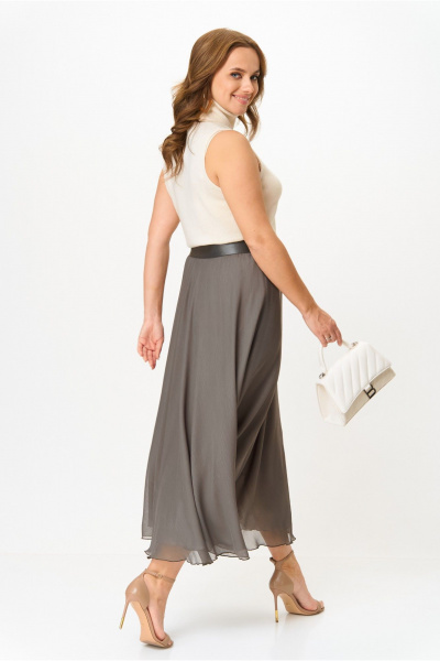 Юбка Anna Majewska А334 серо-коричневый - фото 3