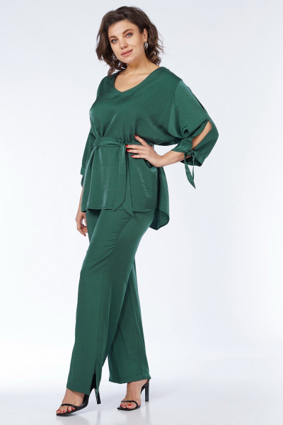 Блуза, брюки Пинск-Стиль 230 зеленый - фото 11