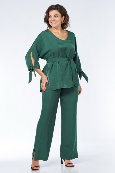 Блуза, брюки Пинск-Стиль 230 зеленый - фото 10