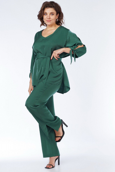 Блуза, брюки Пинск-Стиль 230 зеленый - фото 9