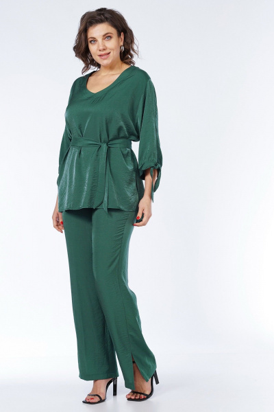 Блуза, брюки Пинск-Стиль 230 зеленый - фото 8