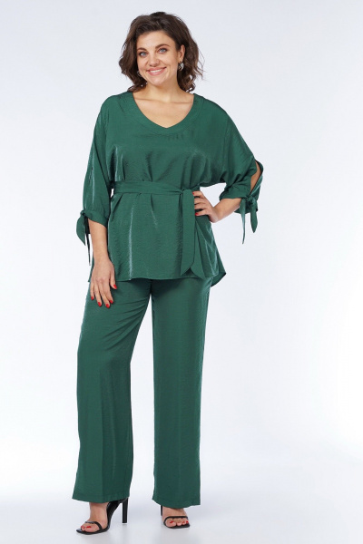 Блуза, брюки Пинск-Стиль 230 зеленый - фото 7