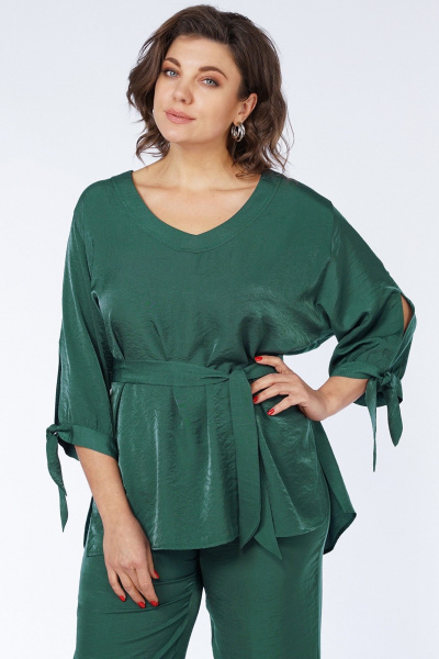 Блуза, брюки Пинск-Стиль 230 зеленый - фото 3