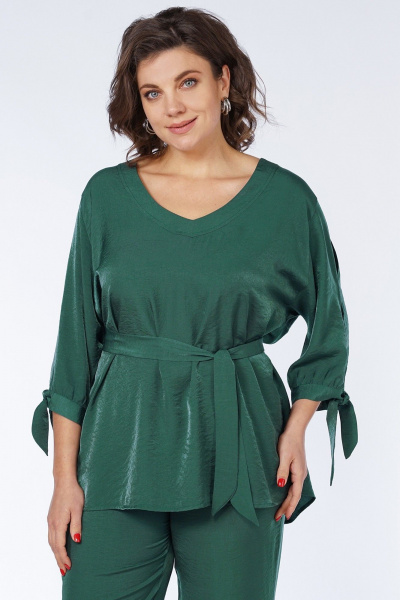 Блуза, брюки Пинск-Стиль 230 зеленый - фото 2