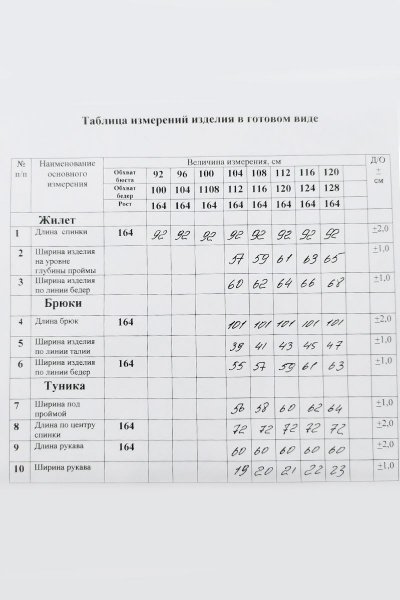 Брюки, жилет, туника Svetlana-Style 1492 бордо - фото 6