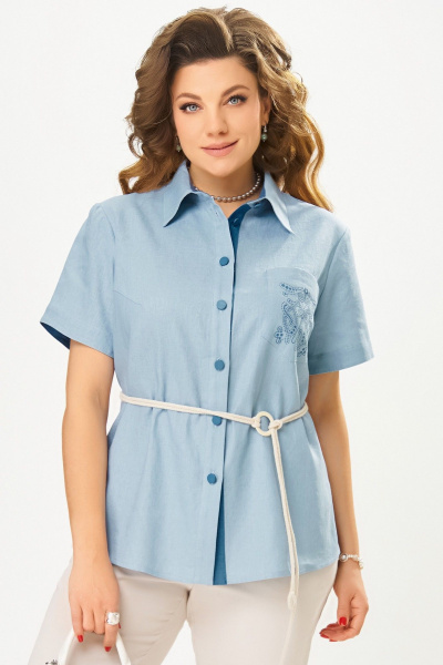 Блуза Fita 20462 небесный - фото 1