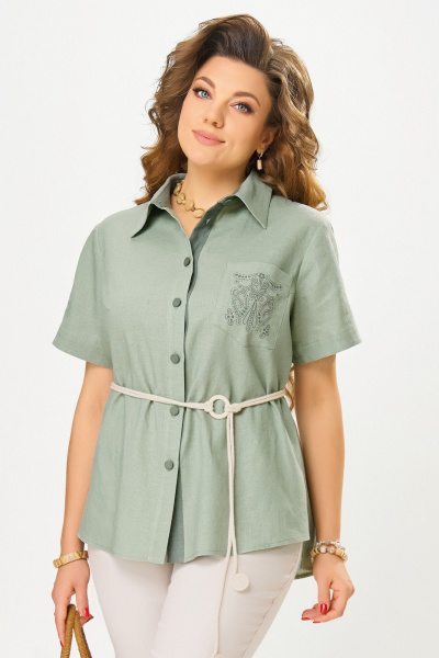 Блуза Fita 20463 фисташка - фото 1