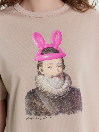 Футболка Mark Formelle 112934/24-31178П-0 холодный_бежевый_печать_3_сл_на_пол - фото 23