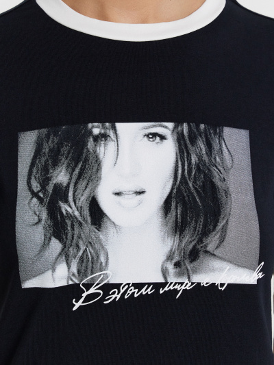 Футболка Mark Formelle 112936/24-33056П-5 черный_печать_3_сл_на_пол - фото 4