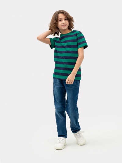 Футболка Mark Formelle 113379/24-27078П-0 сине_зеленая_полоска - фото 70