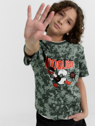 Футболка Mark Formelle 113379/24-31899ПП-0 миллитари_варка_на_зеленом_3_сл_на_пол - фото 60