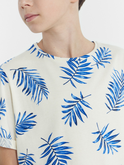 Футболка Mark Formelle 113421/24-27793П-0 пальмовые_листья_на_молочном - фото 18
