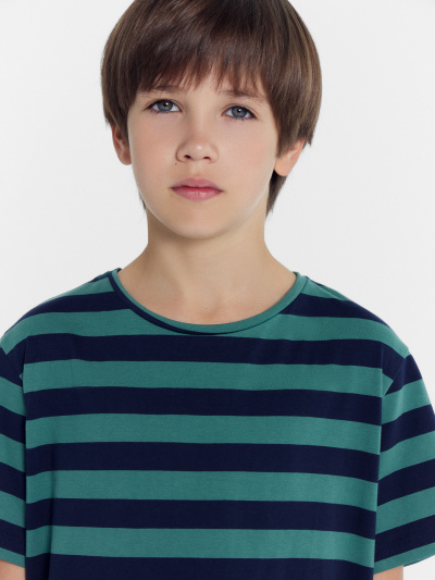 Футболка Mark Formelle 113432/24-30094П-0 зелено_синяя_полоска - фото 18