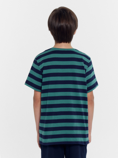 Футболка Mark Formelle 113432/24-30095П-0 зелено_синяя_полоска - фото 19