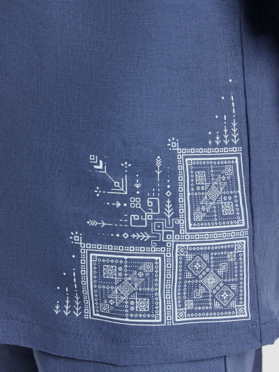 Рубашка Mark Formelle 113454/24-33188П-9 шторм_печать_1_сл_на_ПР_1сл_на_ЛВ_дет_пер - фото 27