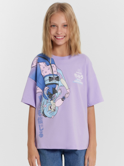 Футболка Mark Formelle 117843/24-27896П-0 св.лаванда_печать_3_сл_на_пол - фото 67