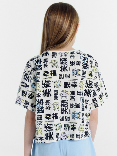 Футболка Mark Formelle 117868/24-27386П-0 иероглифы_на_белом - фото 90