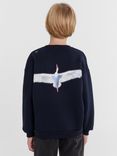 Свитшот Mark Formelle 123447/24-30353П-7П глубокий_синий_печать_1_сл_на_пол_3_сл_на_спинке - фото 75