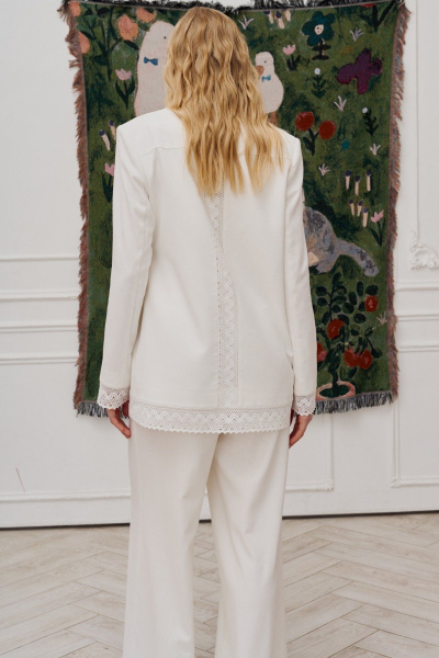 Брюки, жакет Lokka 1631 молочный - фото 7