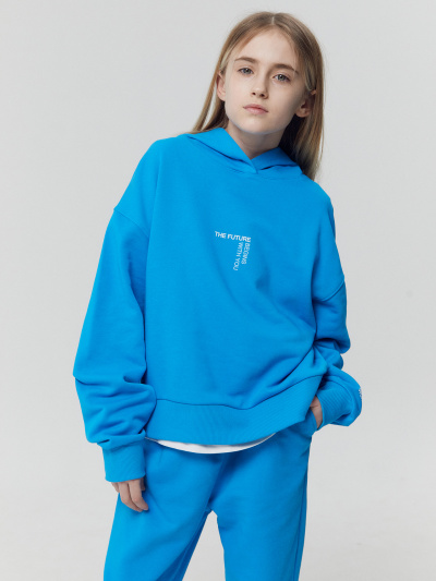 Худи Mark Formelle 127894/22/26156П-7 голубая_лазурь_печать_1_сл_на_пол_1сл_на_ЛВ_рук - фото 200