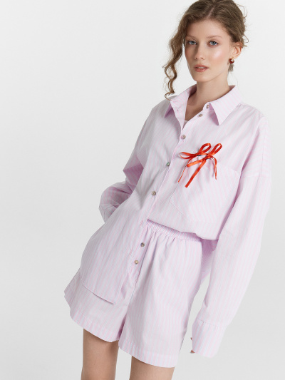 Шорты Mark Formelle 132366/24-32797П-9 розово_голубая_полоска - фото 84