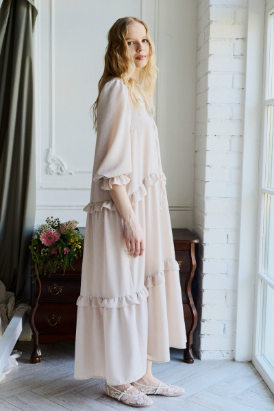 Платье Lokka 1658 бежевый - фото 7