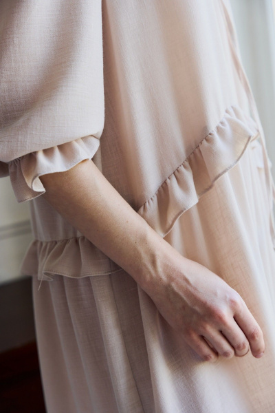 Платье Lokka 1658 бежевый - фото 6