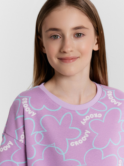 Футболка, шорты Mark Formelle 197728/24-33070П-7 цветы_на_лиловом - фото 100