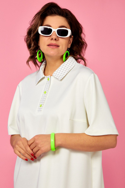 Платье BegiModa 1050 молочный - фото 8