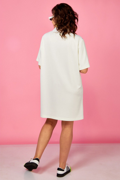 Платье BegiModa 1050 молочный - фото 7