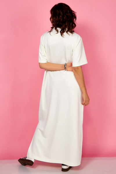 Платье BegiModa 1051 молочный - фото 11