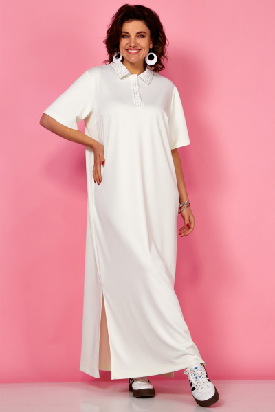 Платье BegiModa 1051 молочный - фото 1