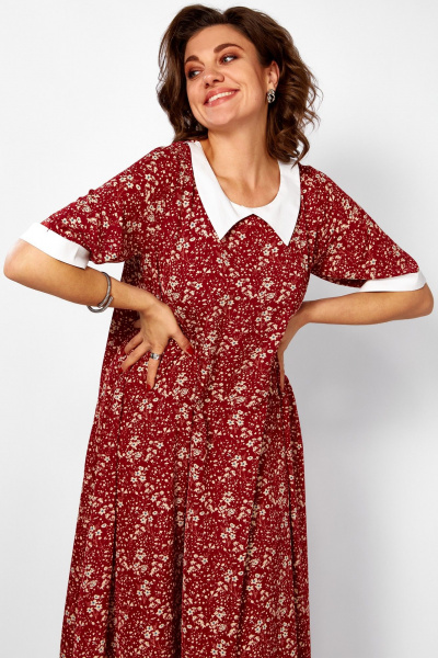 Платье BegiModa 1052 вино - фото 9